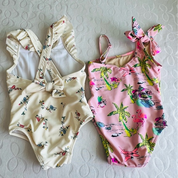 Shade Critters Jessica Simpson Baby Girls Swimsuit Sz 18-24 Months Lot Of 2 - Picture 2 of 11